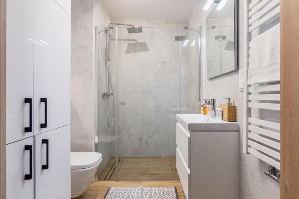 Modern Riverside Apartment With Free Parking Space Szczecin Luaran gambar